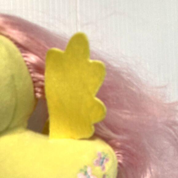MY LITTLE PONY Fluttershy Plush Pony by Hasbro 2017 Yellow and Pink 7 inches - Picture 6 of 12